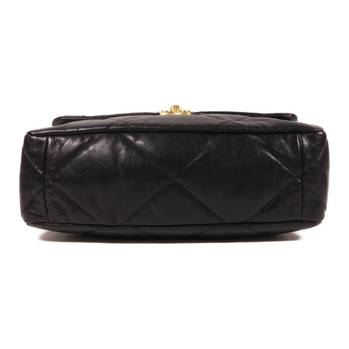 CHANEL CC Chanel 19 2 Way Chain Shoulder Bag AS1161 Calfskin Leather Black