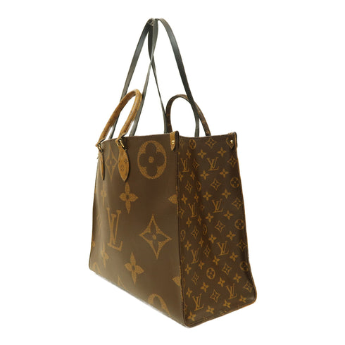 LOUIS VUITTON LV GHW On The Go GM 2 Way Bag M45320 Monogram Giant Reverse Brown
