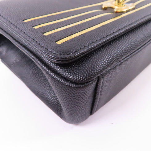 CHANEL CC GHW Waist Bag Calfskin Leather Black