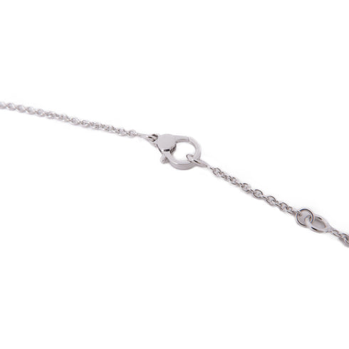 HERMES Finesse Pendant Necklace Diamond 18K White Gold