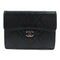 CHANEL CC SHW Card Case Lambskin Leather