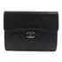 CHANEL CC SHW Card Case Lambskin Leather