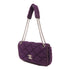 CHANEL CC SHW Chain Shoulder Bag Fabric Purpe