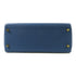 HERMES GHW Kelly 28 Handbag 2 Way Shoulder Bag Clemence Leather Deep Blue