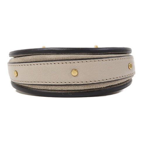 Chloe GHW Mini Pixie Deals Chain Shoulder Bag Calfskin Leather Grey