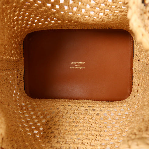 LOUIS VUITTON LV GHW Noe BB Shoulder Bag M24722 Raffia Beige/Tan