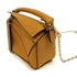 LOEWE SHW Nano Puzzle 2Way Shoulder Bag Calfskin Leather Sand