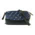 CHANEL Quilted CC Gabrielle Clutch Chain Shoulder Bag A94505 Calfskin Black Blue