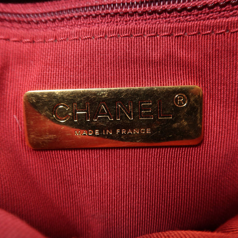 CHANEL Quilted CC GHW/SHW Chanel 19 Bag 2 Way Shoulder Bag Lambskin Black