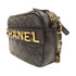 CHANEL Quilted CC GHW Enchained Camera Bag Chain Shoulder Bag Leather Black