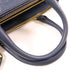 PRADA GHW Handbag Calfskin Leather Navy BN2420
