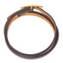 HERMES Hapi 3 Bracelet Chamonix Leather Black