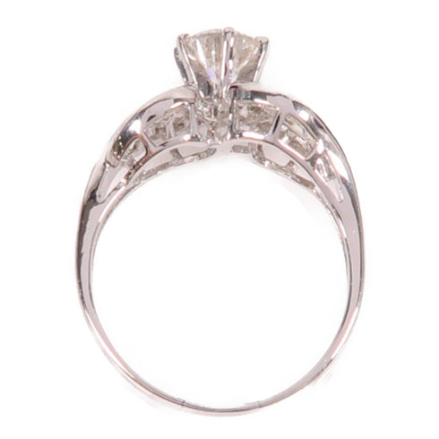 Jewelry 1.01ct Diamond Ring 18K White Gold US#8.5