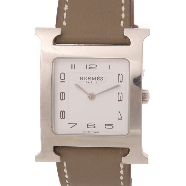 HERMES H Watch Quartz Watch HH1.510 Stainless Steel White
