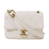 CHANEL Quilted CC GHW Mini Flap Chain Shoulder Bag AS3109 Lambskin Leather White