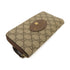 GUCCI GG GHW Long Wallet 473953 Coated Canvas Brown