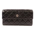 CHANEL CC SHW Long Wallet Calfskin Leather Black v1