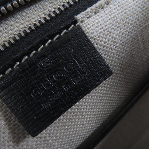 GUCCI GG Bamboo Handbag Shoulder Bag Calfskin Leather 409398 Black