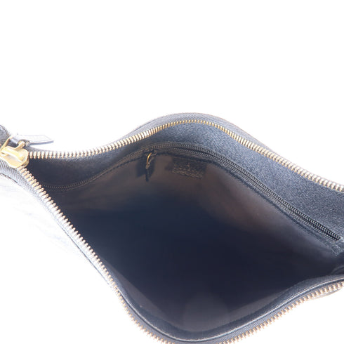 GUCCI GG GHW Shoulder Bag 115568 Canvas Black