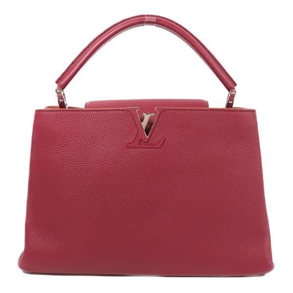LOUIS VUITTON LV SHW Capucines Shoulder Bag M25128 Taurillon Red