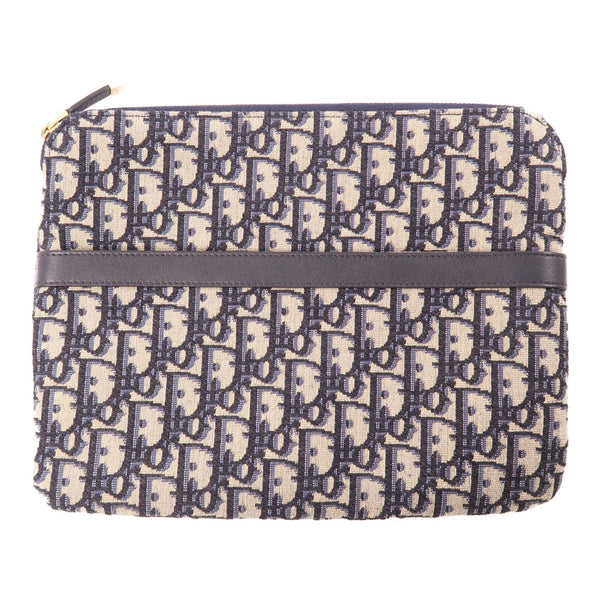 Christian Dior CD Clutch Bag Pouch Canvas
