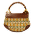 GUCCI GG GHW Pigna Print Peggy Bamboo 2 Way Shoulder Bag Handbag Canvas Leather
