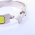 HERMES Clic H Bangle Bracelet Accessories Enamel Metal Yellow Silver