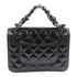 CHANEL CC Mini Flat Chain Hand Shoulder Bag Calfskin Leather