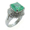 FINE JEWELRY 2.84ct Emerald 0.66ct Diamond Ring PT900 Platinum US#5.75