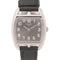 HERMES Cupe Cod Quartz Watch CT1.210.230.VBN Stainless Steel Leather Black