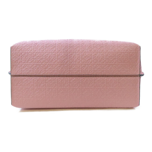 LOEWE Shoulder Tote Bag Calfskin Leather Pink