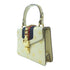 GUCCI GG GHW Sylvie Mini Bag 2Way Shoulder Handbag 470270 Calfskin Leather White