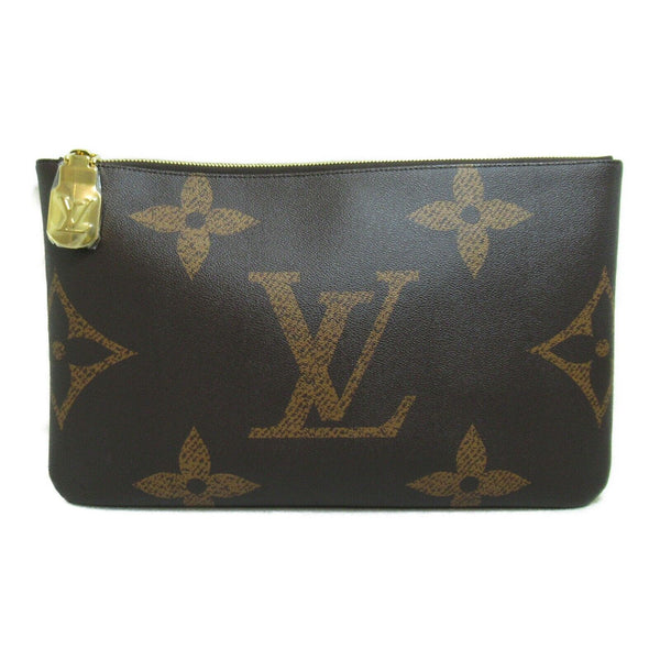 LOUIS VUITTON LV GHW Pochette Cle XL Business Clutch Bag M46567 Monogram Brown