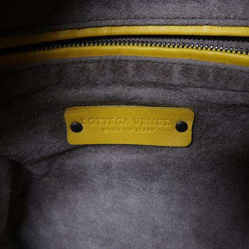 BOTTEGA VENETA BV Shoulder Bag Lambskin Leather Yellow