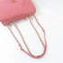CHANEL Quilted CC GHW Chain Shoulder Handbag Calfskin Leather Pink