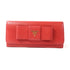PRADA GHW Long Wallet 1M1132 Calfskin Leather Red