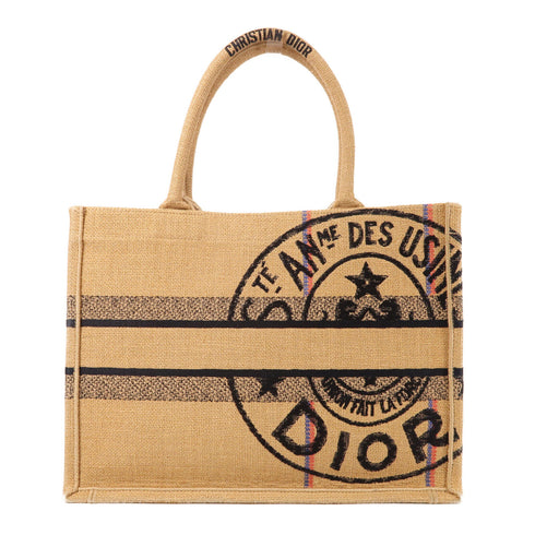 Christian Dior CD Book Tote Bag Canvas M1296ZRUW Brown