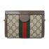 GUCCI GG GHW Ophidia GG Chain Shoulder Bag 602676 Coated Canvas Brown
