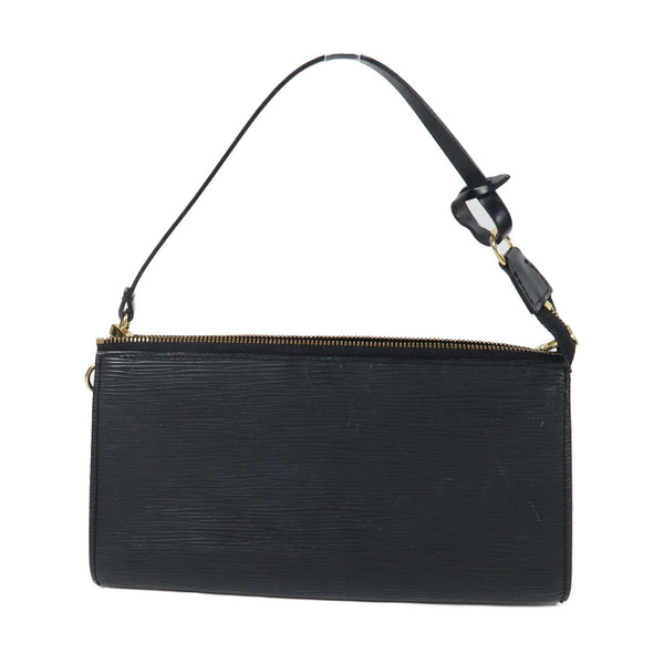 LOUIS VUITTON LV GHW Pochette Accessories Pouch Handbag M52942 Epi Leather Black