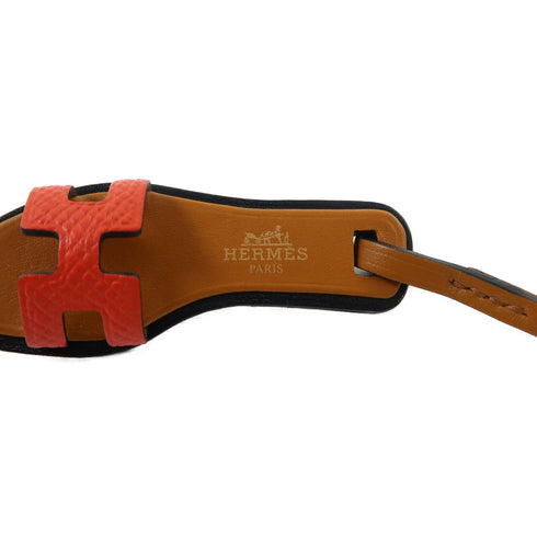 HERMES Oran Charm Leather Gold