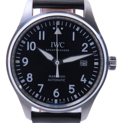 IWC Pilot Mark XVIII Edition Automatic Watch IW327003 Stainless Steel Brown