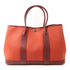 HERMES PHW Garden Party TPM Tote Bag Canvas/Leather Red
