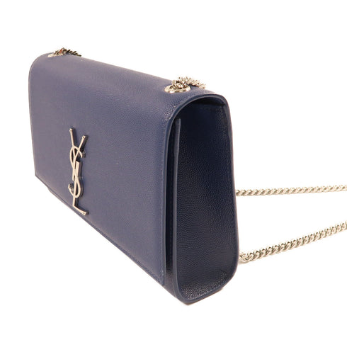 SAINT LAURENT YSL SHW Shoulder Bag Calfskin Leather 364021 Blue