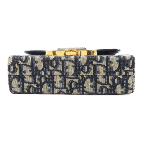 Christian Dior CD GHW 30 Montaigne Shoulder Bag M9204UTZQ Canvas Beige/Navy