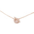 HERMES Finesse Pendant Necklace 18K Pink Gold Diamond