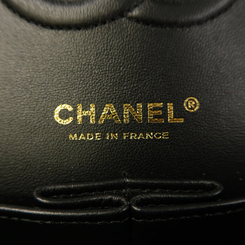 CHANEL Quilted CC GHW Classic 25 Chain Shoulder Bag A01112 Lambskin Black/White