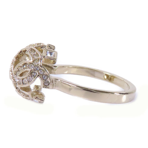 CHANEL CC Ring Accessories US#6 A17 Metal Gold