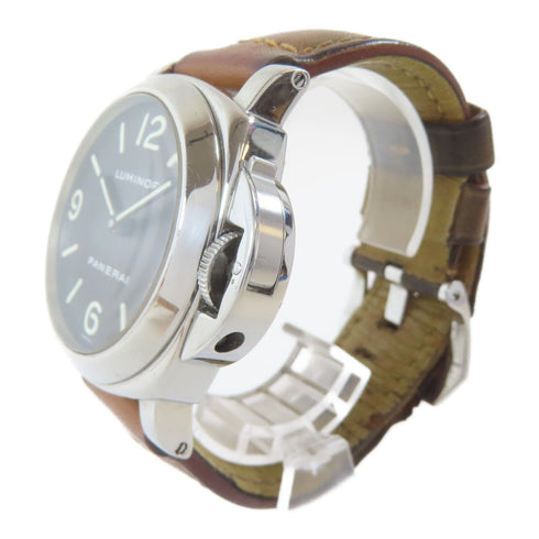 PANERAI Luminor Base Automatic Watch Pam 0002 Stainless Steel Black