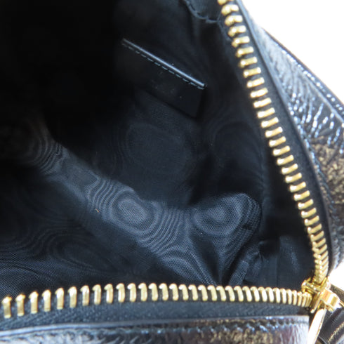 GUCCI GG GHW Mini Ophidia Shoulder Crossbody Bag 573321 Suede Brown Black