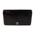 CHANEL CC SHW Long Wallet Patent Leather Black v1